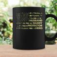 Husband Daddy Protector Hero For Men Camo Us Flag Coffee Mug Gifts ideas