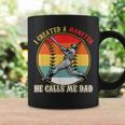 I Created A Monster He Call Me Dad Baseball Fathers Day Coffee Mug Gifts ideas