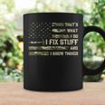 I Fix Stuff And I Know Things Handyman Handy Dad Fathers Day Gift For Women Coffee Mug Gifts ideas