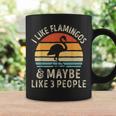 I Like Flamingos And Maybe 3 People Funny Flamingo Vintage Coffee Mug Gifts ideas