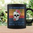 I Like Murder Shows Comfy Clothes And Maybe 3 People Vintage Coffee Mug Gifts ideas