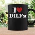 I Love Dilfs Red Heart Coffee Mug Gifts ideas