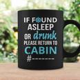 If Found Asleep Or Drunk Please Return Cruise Attire Cruise Funny Gifts Coffee Mug Gifts ideas