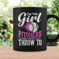 Im The Girl Pitchers Are Afraid To Throw To Softball Coffee Mug Gifts ideas