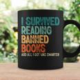 Im With The Banned I Survived Reading Banned Books Coffee Mug Gifts ideas