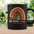 In June We Wear Orange End Gun Violence Awareness Rainbow Coffee Mug Gifts ideas