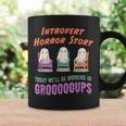 Introvert Shy Antisocial Horror Story Quote Kawaii Ghost Coffee Mug Gifts ideas
