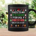This Is My It's Too Hot For Ugly Christmas Sweaters Pixel Coffee Mug Gifts ideas