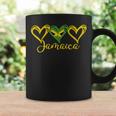 Jamaican Love Jamaican Flag Three Hearts Jamaica Coffee Mug Gifts ideas