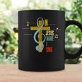 In Jesus Name I Sing Music Note Cross Vintage Christian Coffee Mug Gifts ideas