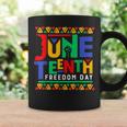 Junenth Celebrate Black Freedom Funny Women Men Outfit Coffee Mug Gifts ideas