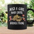Just A Girl Who Loves Burmese Pythons Snakes Coffee Mug Gifts ideas