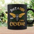 Just A Girl Who Loves Cicadas Brood X Insect Entomology Coffee Mug Gifts ideas