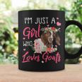 Just A Girl Who Loves Goats Goat Rancher Farm Women Coffee Mug Gifts ideas