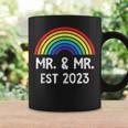 Just Married Engaged Lgbt Gay Wedding Mr And Mr Est 2023 Coffee Mug Gifts ideas