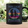 Keep Calm And Avoid Getting A Concussion Retro Color Guard Coffee Mug Gifts ideas