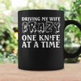 Knife Collector Husband Driving Wife Crazy One Knife At Time Coffee Mug Gifts ideas