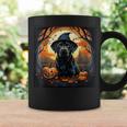 Labrador Witch With Pumpkin Halloween Costume Lab Lover Coffee Mug Gifts ideas