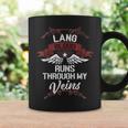 Lang Blood Runs Through My Veins Last Name Family Coffee Mug Gifts ideas