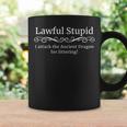 Lawful Stupid Silly Roleplaying Alignment Coffee Mug Gifts ideas