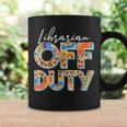 Leopard Tie Dye Librarian Off Duty Last Day Of School Summer Coffee Mug Gifts ideas