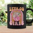 Let's Go Girls Retro Rainbow Cowgirl Disco Bachelorette Coffee Mug Gifts ideas