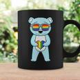 Lgbt Supporter Bear Rainbow Gay Pride Lgbt Heart Coffee Mug Gifts ideas