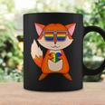 Lgbt Supporter Fox Rainbow Gay Pride Lgbt Heart Animal Coffee Mug Gifts ideas