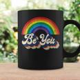 Lgbtq Ally Be You Gay Pride Lgbt Rainbow Flag Retro Coffee Mug Gifts ideas