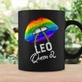 Lgbtq Leo Queen Lips Zodiac Rainbow Gay Pride Flag Lesbain Coffee Mug Gifts ideas