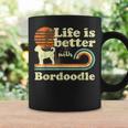 Life Better Bordoodle Vintage Dog Mom Dad Coffee Mug Gifts ideas