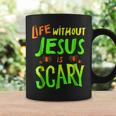 Life Without Jesus Is Scary Fall Christian Halloween Christian Halloween Coffee Mug Gifts ideas