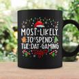 Most Likely To Spend The Day Gaming Family Xmas Holiday Pj's Coffee Mug Gifts ideas