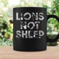 Lions Not Sheep Grey Gray Camo Camouflage Coffee Mug Gifts ideas