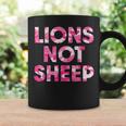 Lions Not Sheep Pink Camo Camouflage Coffee Mug Gifts ideas