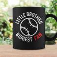 Little Brother Biggest Fan Baseball Season For Boys Game Day Coffee Mug Gifts ideas