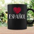 I Love Espanol Heart Spanish Language Teacher Or Student Coffee Mug Gifts ideas