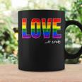 Love Is Love Lgbt Gay Lesbian Pride Colors Lgbtq Ally Coffee Mug Gifts ideas