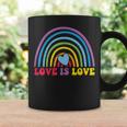 Love Is Love Rainbow Lgbt Gay Lesbian Pride Coffee Mug Gifts ideas