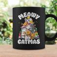 Meowy Catmas Cat Christmas Tree Xmas Girls Boys Santa Short Sleeve Coffee Mug Gifts ideas