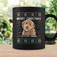 Merry Dogmas Golden Doodle Dog Christmas Ugly Sweater Coffee Mug Gifts ideas