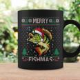 Merry Fishmas Bass Fish Fishing Christmas Ugly Sweater Xmas Coffee Mug Gifts ideas