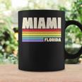 Miami Florida Pride Rainbow Flag Gay Pride Merch Queer City Coffee Mug Gifts ideas