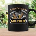 Mr Fix It Dad Handyman Handy Dad Mechanic Fathers Day Gift For Women Coffee Mug Gifts ideas