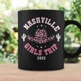 Nashville Girls Trip 2023 Western Country Southern Cowgirl Girls Trip Funny Designs Funny Gifts Coffee Mug Gifts ideas