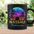 Nassau Bahamas Beach Trip Retro Sunset Summer Vibes Graphic Bahamas Funny Gifts Coffee Mug Gifts ideas