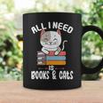 All I Need Is Books And Cats Cat Lover Kitten Reading Coffee Mug Gifts ideas