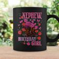 Nephew Of The Birthday Girl Cowgirl Boots Pink Matching Coffee Mug Gifts ideas