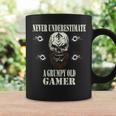Never Underestimate A Grumpy Old Gamer For Gaming Dads Coffee Mug Gifts ideas