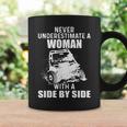 Never Underestimate A Woman With A Side By Side Coffee Mug Gifts ideas